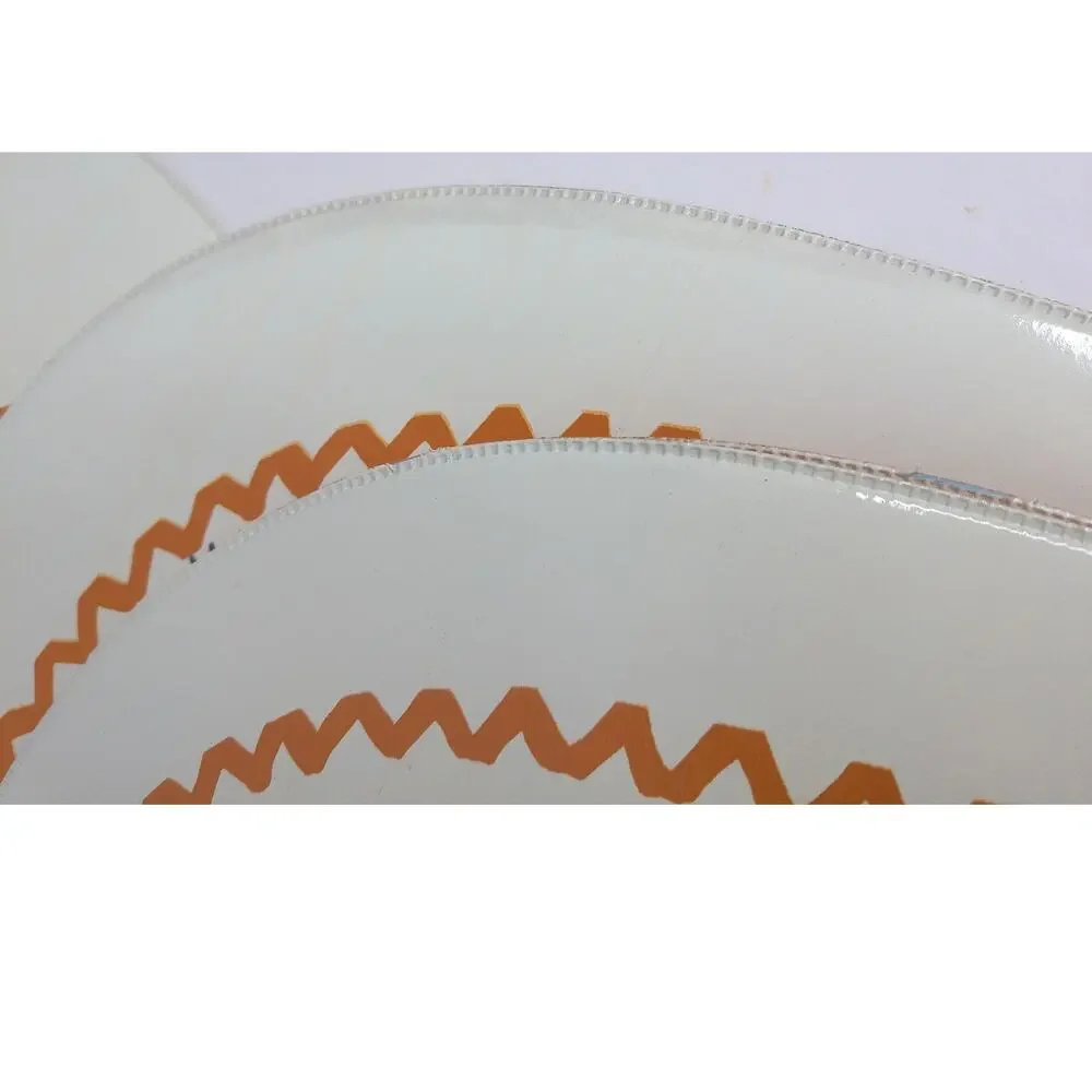 Vintage 70s Orange Mushroom Placemats Retro Floral Oval Table Mats Set of 4